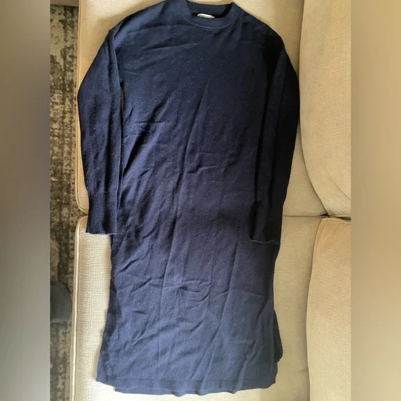 blue cashmere sweater dress InCashmere Cowl Neck Cashmere Sweaterdress main image 1